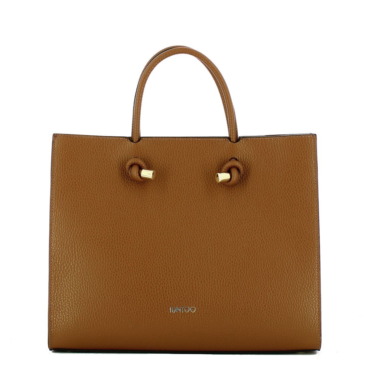 Iuntoo Borsa a mano Grande Nodo Armonia Cuoio - 1 Iuntoo Borsa a mano Grande Nodo Armonia Cuoio - 1