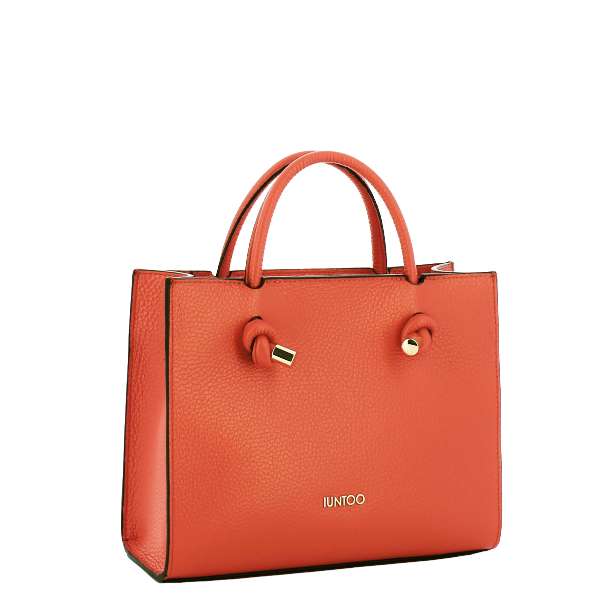 Iuntoo Borsa a mano Piccola Nodo Armonia Arancio - 2 Iuntoo Borsa a mano Piccola Nodo Armonia Arancio - 2