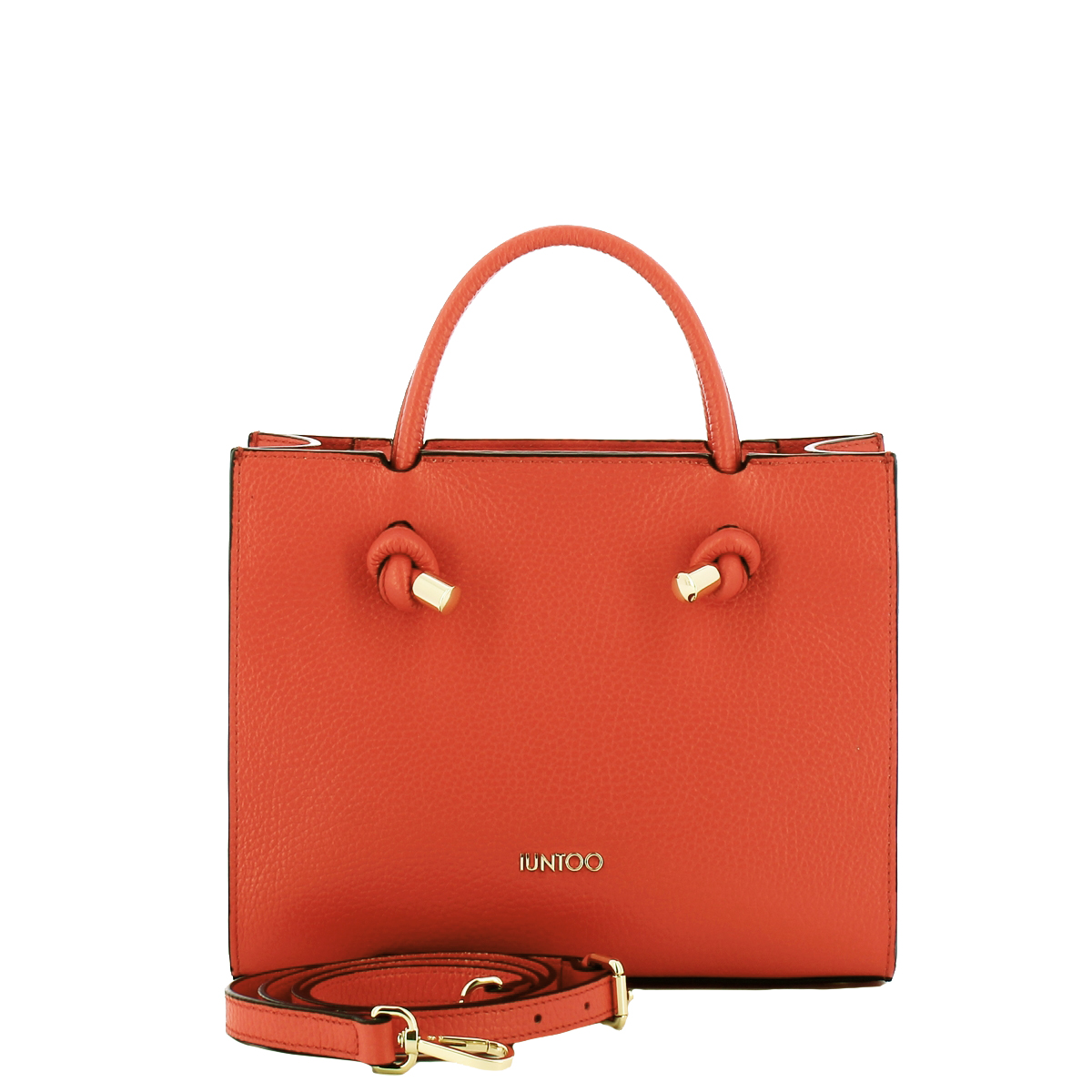 Iuntoo Borsa a mano Piccola Nodo Armonia Arancio - 4 Iuntoo Borsa a mano Piccola Nodo Armonia Arancio - 4