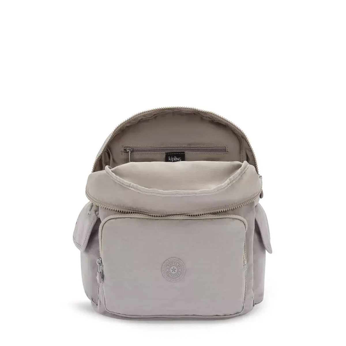 Kipling Zaino City Pack M Grey Gris - 2 Kipling Zaino City Pack M Grey Gris - 2