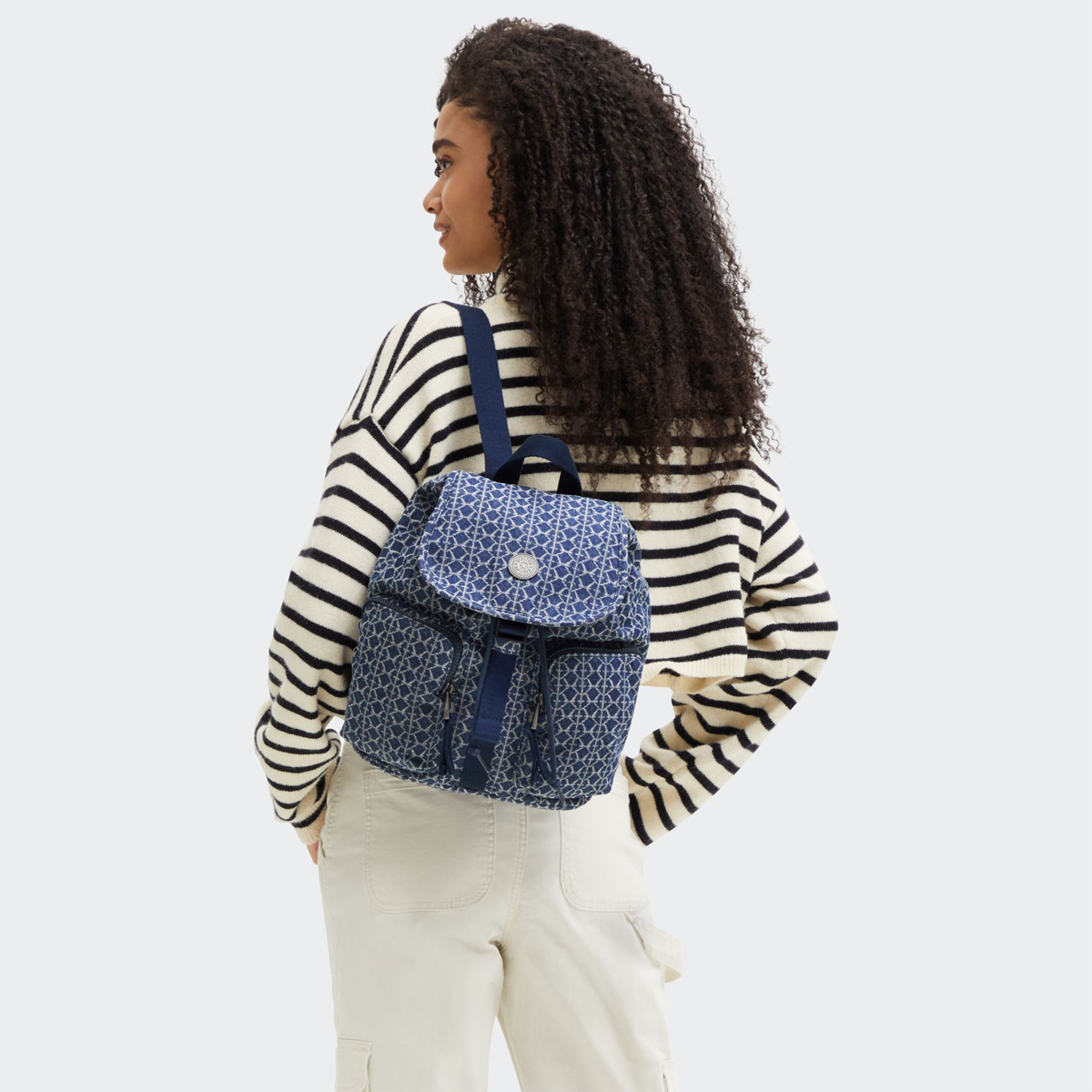 Kipling Zaino Anto S Signature Denim - 2 Kipling Zaino Anto S Signature Denim - 2