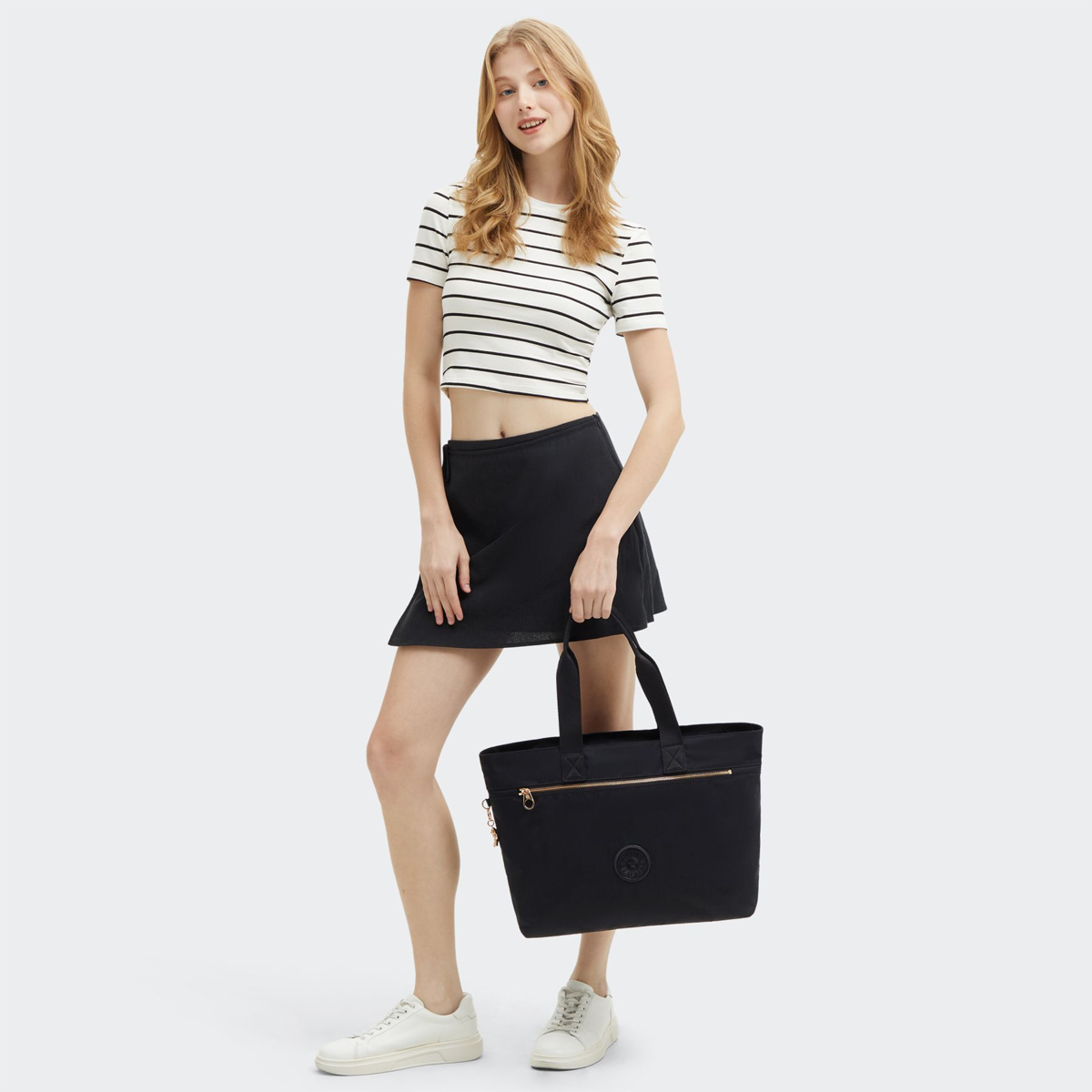 Kipling Borsa a spalla Colissa Zip Black Rose Spice - 2 Kipling Borsa a spalla Colissa Zip Black Rose Spice - 2