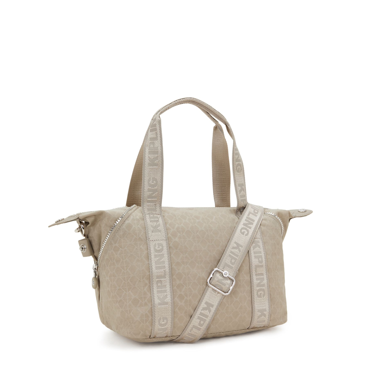 Kipling Borsa a mano Art Mini Glorious Beige Silver - 3 Kipling Borsa a mano Art Mini Glorious Beige Silver - 3