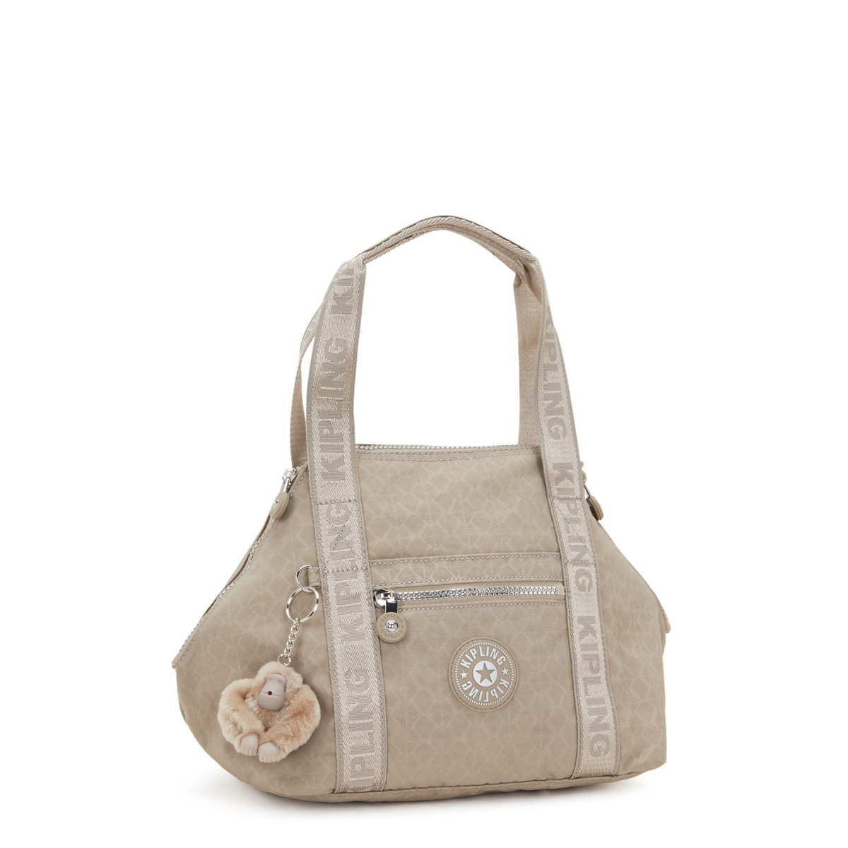 Kipling Borsa a mano Art Mini Glorious Beige Silver - 6 Kipling Borsa a mano Art Mini Glorious Beige Silver - 6