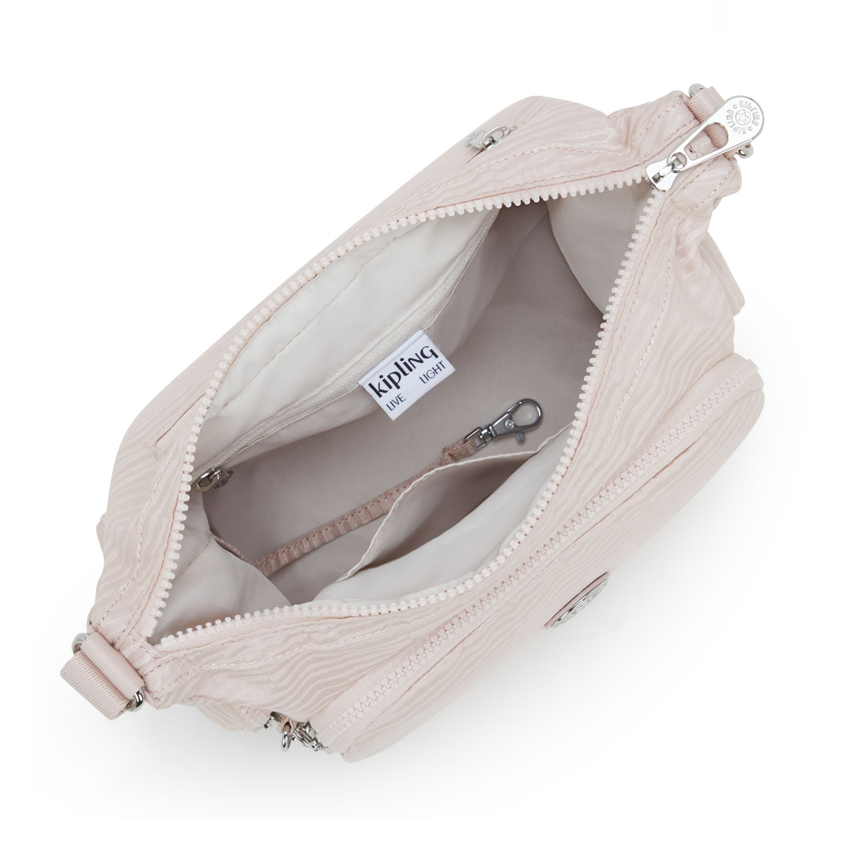 Kipling Tracolla Gabb S Pink Pearl Jacquard - 4 Kipling Tracolla Gabb S Pink Pearl Jacquard - 4