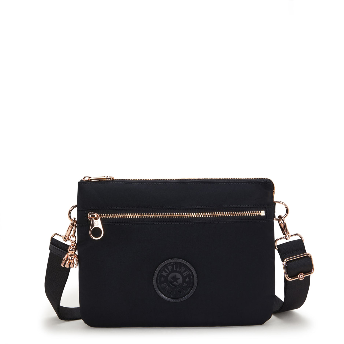 Kipling Tracolla Riri L Zip Black Rose Spice - 1 Kipling Tracolla Riri L Zip Black Rose Spice - 1