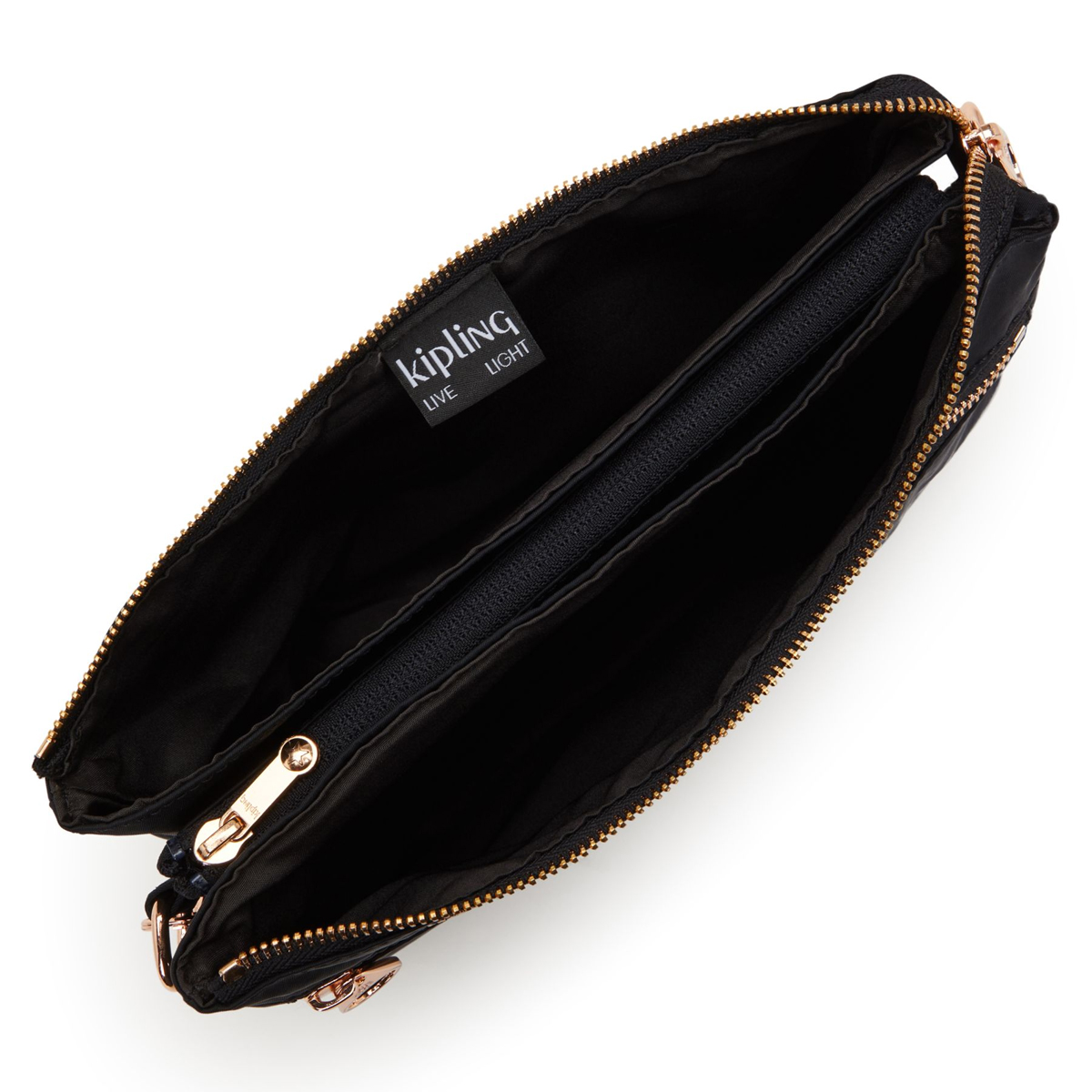 Kipling Tracolla Riri L Zip Black Rose Spice - 4 Kipling Tracolla Riri L Zip Black Rose Spice - 4