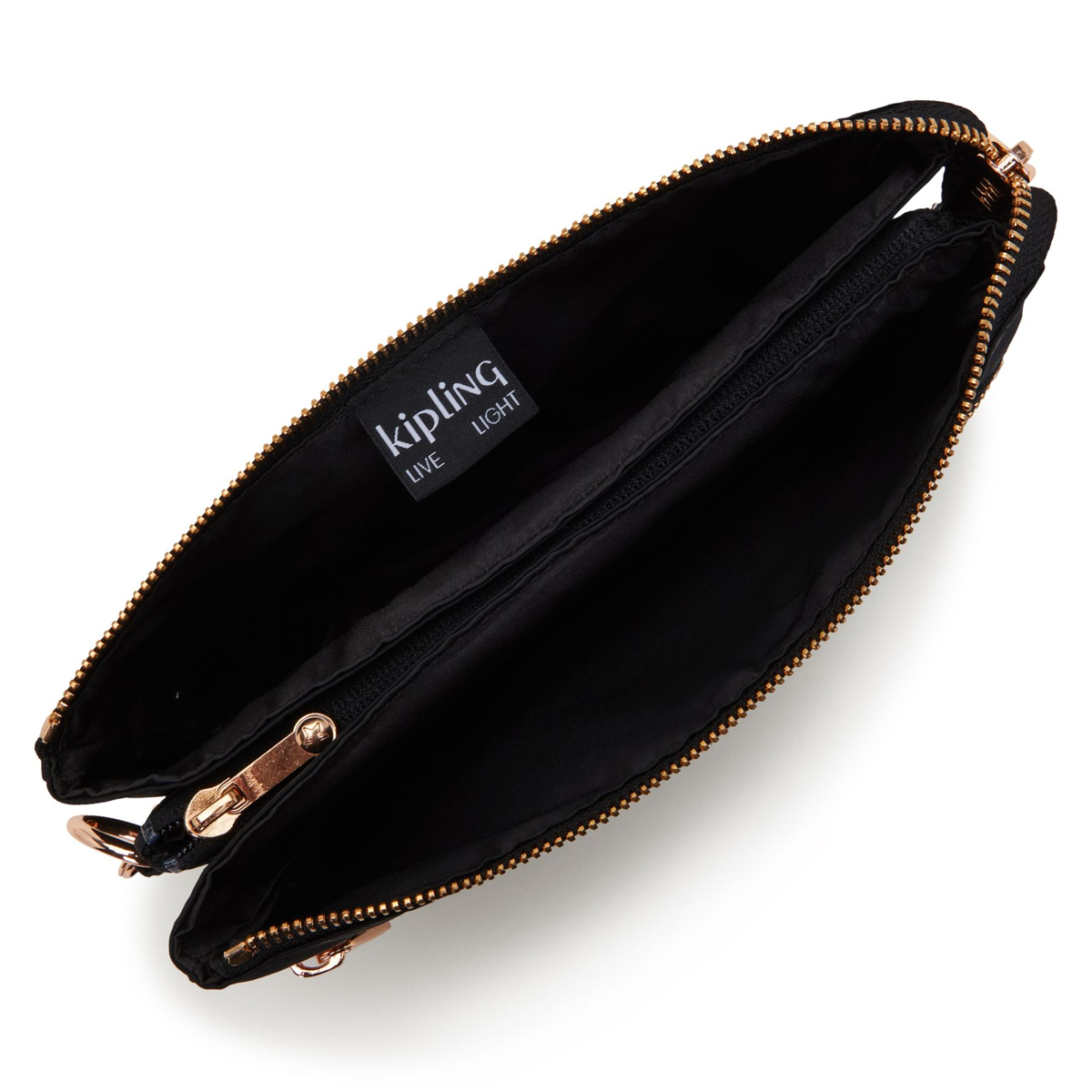 Kipling Tracolla Riri Zip Black Rose Spice - 4 Kipling Tracolla Riri Zip Black Rose Spice - 4