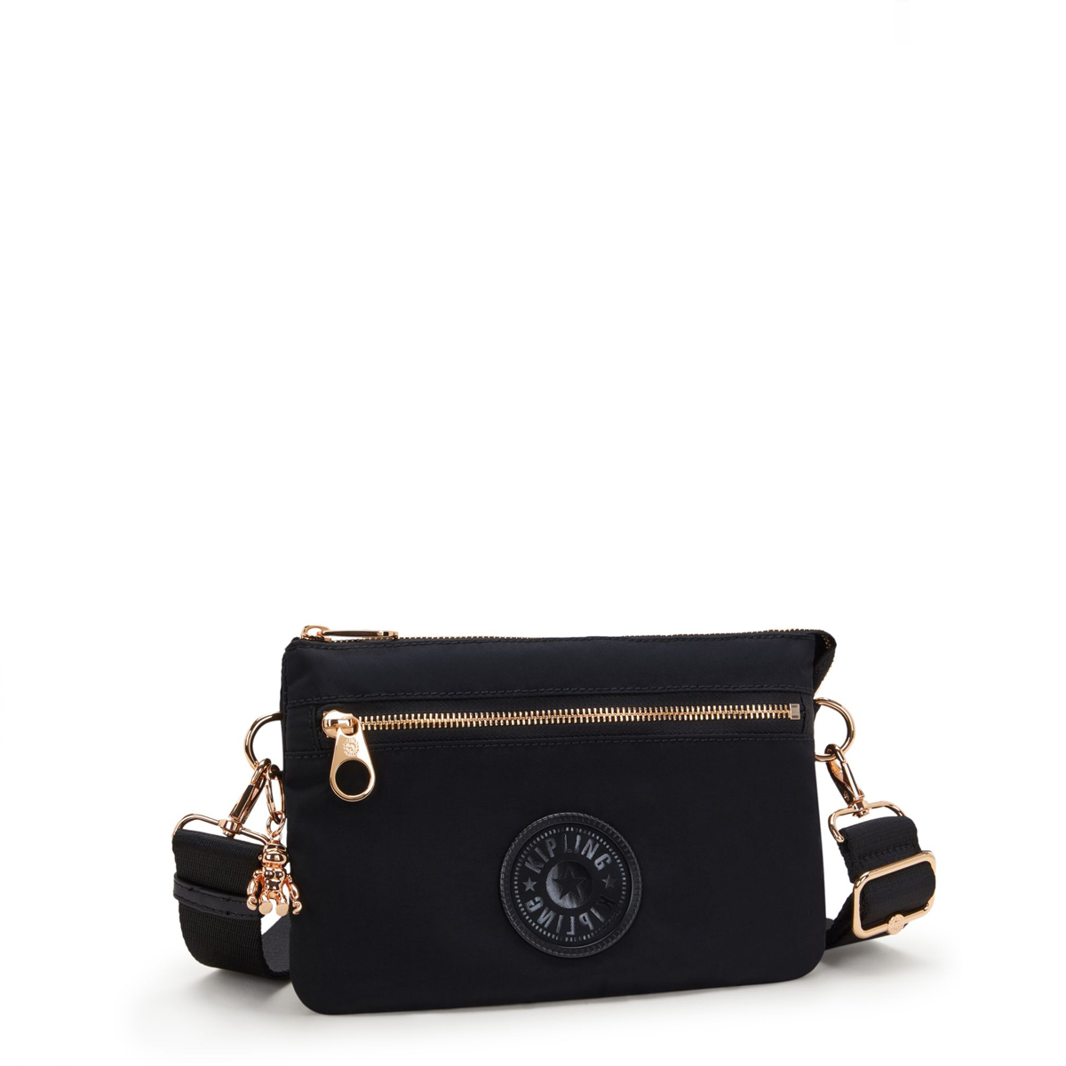 Kipling Tracolla Riri Zip Black Rose Spice - 5 Kipling Tracolla Riri Zip Black Rose Spice - 5