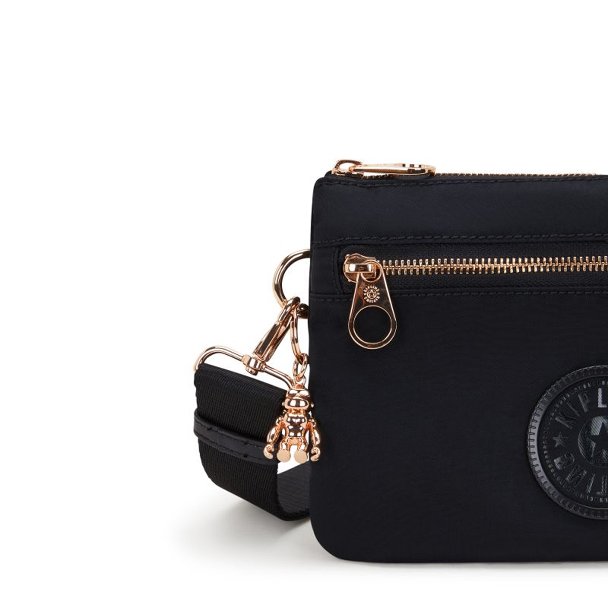 Kipling Tracolla Riri Zip Black Rose Spice - 6 Kipling Tracolla Riri Zip Black Rose Spice - 6