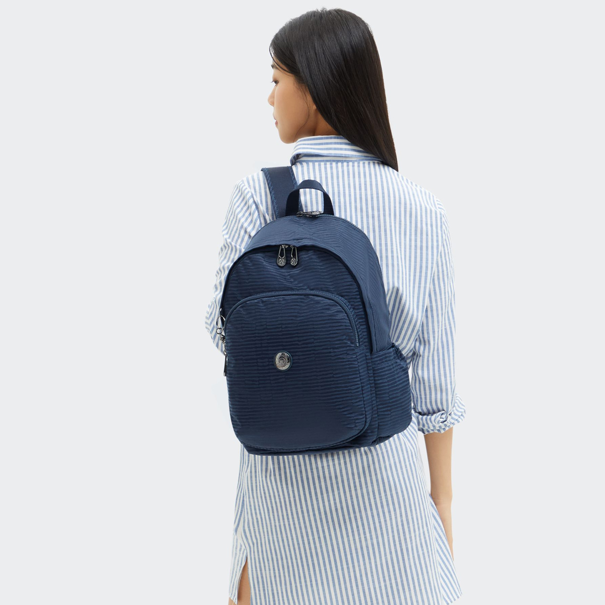 Kipling Zaino Delia M Night Ocean Jacquard - 2 Kipling Zaino Delia M Night Ocean Jacquard - 2