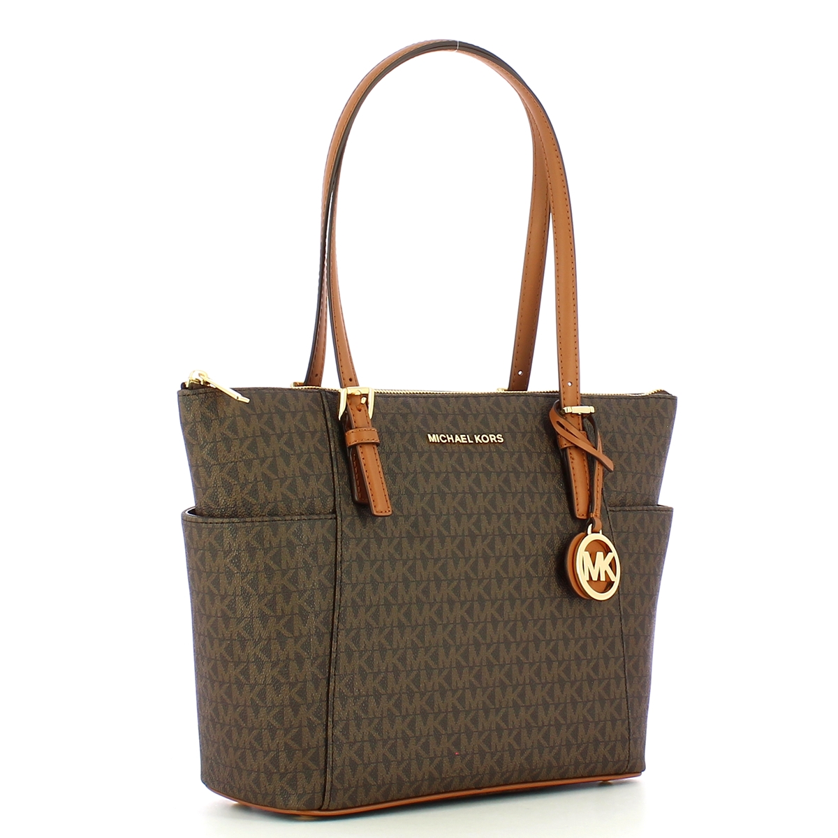 Michael Kors Borsa a spalla Jet Set logata Bronzo Acorn - 2 Michael Kors Borsa a spalla Jet Set logata Bronzo Acorn - 2