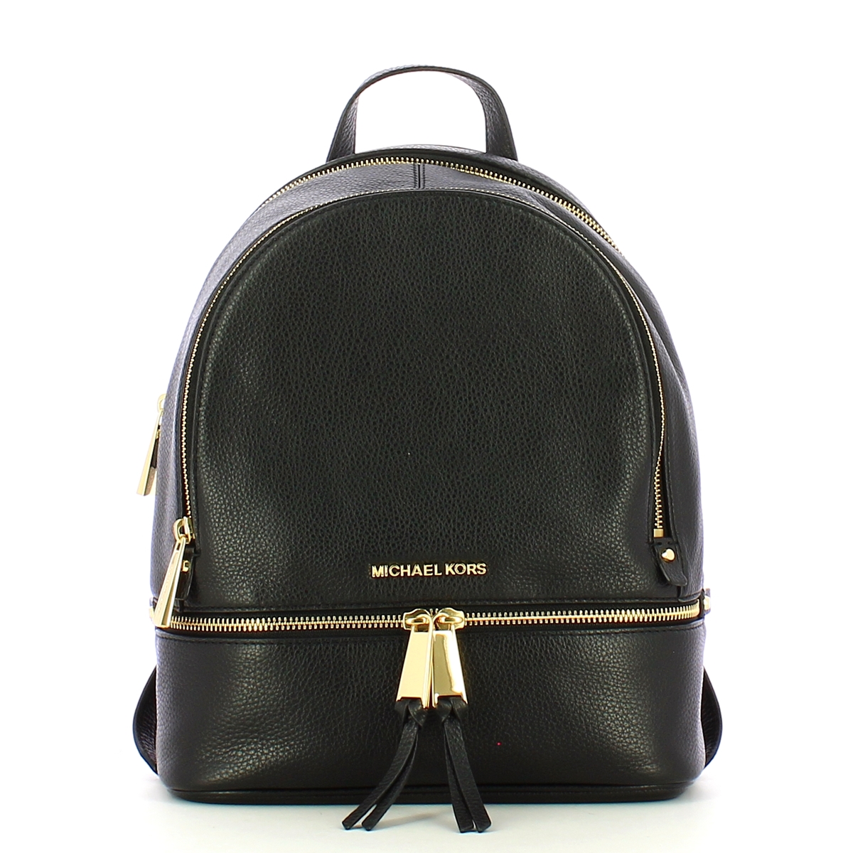 Michael Kors Zaino Rhea Medium Gold Black - 1 Michael Kors Zaino Rhea Medium Gold Black - 1