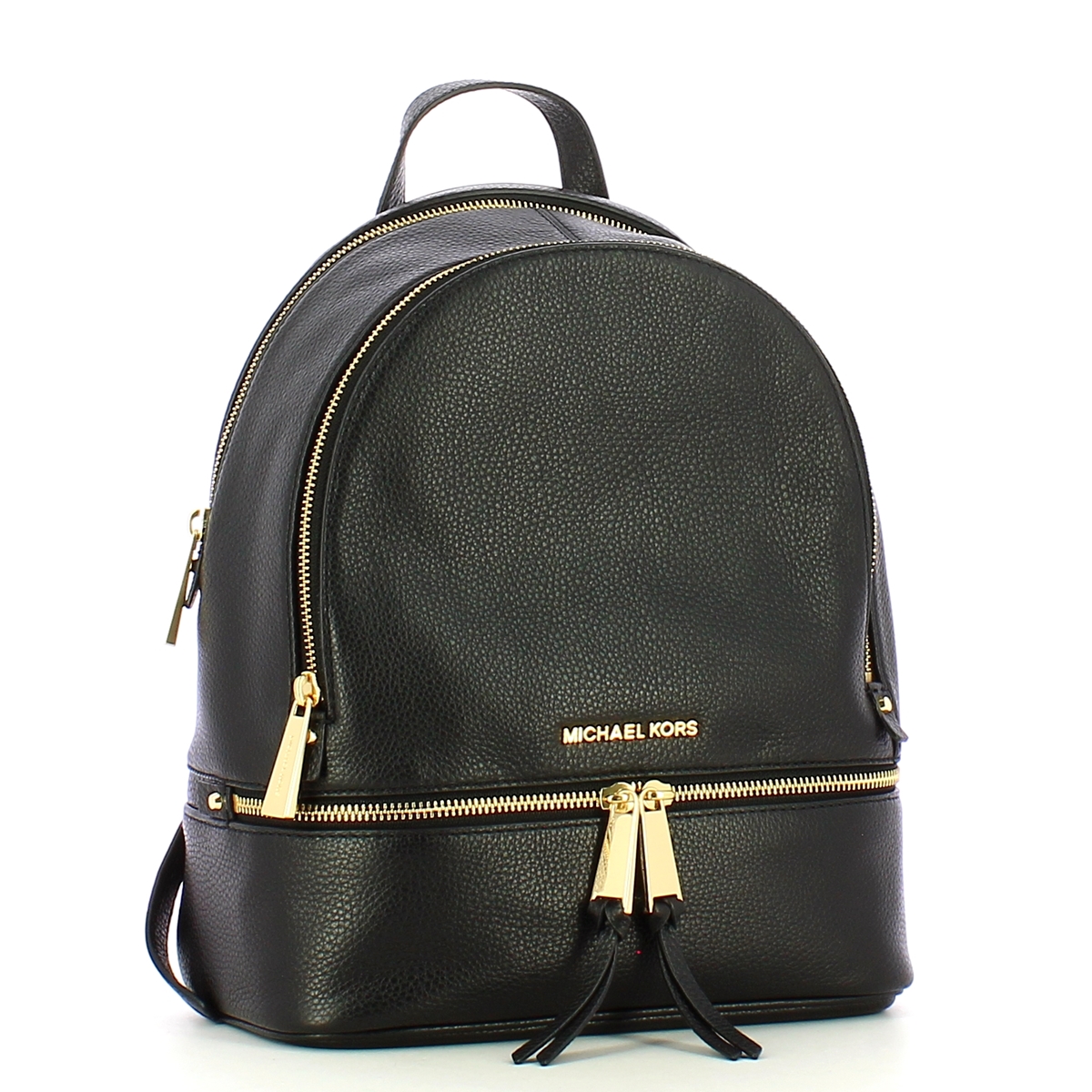 Michael Kors Zaino Rhea Medium Gold Black - 2 Michael Kors Zaino Rhea Medium Gold Black - 2