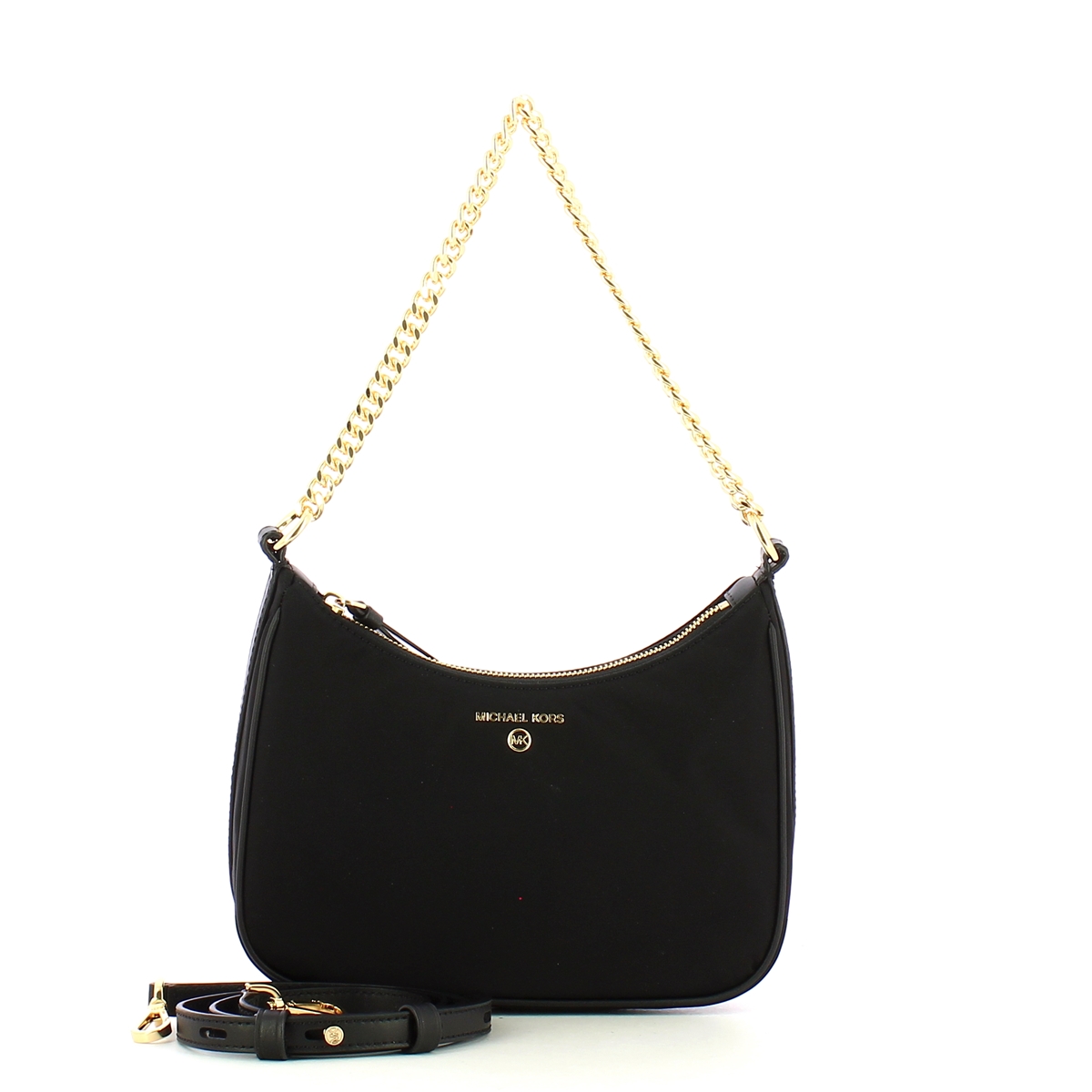 Michael Kors Borsa a spalla Jet Set Charm Medium in Nylon Black - 4 Michael Kors Borsa a spalla Jet Set Charm Medium in Nylon Black - 4