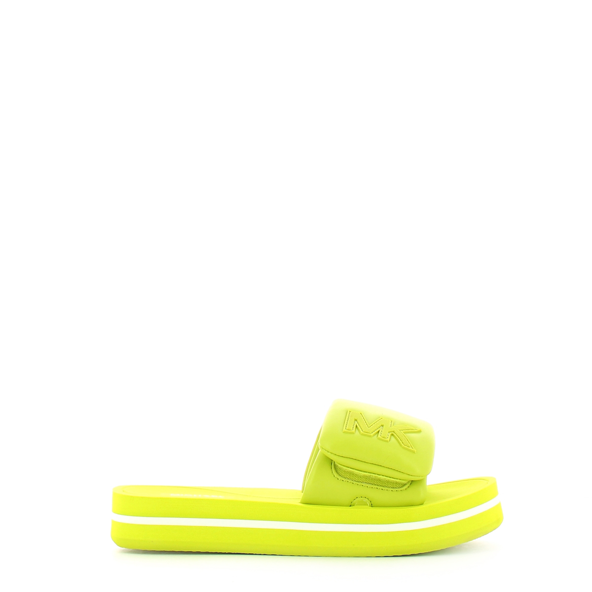 Michael Kors Sandalo MK Platform Slide Puffy BRT Limenade - 1 Michael Kors Sandalo MK Platform Slide Puffy BRT Limenade - 1