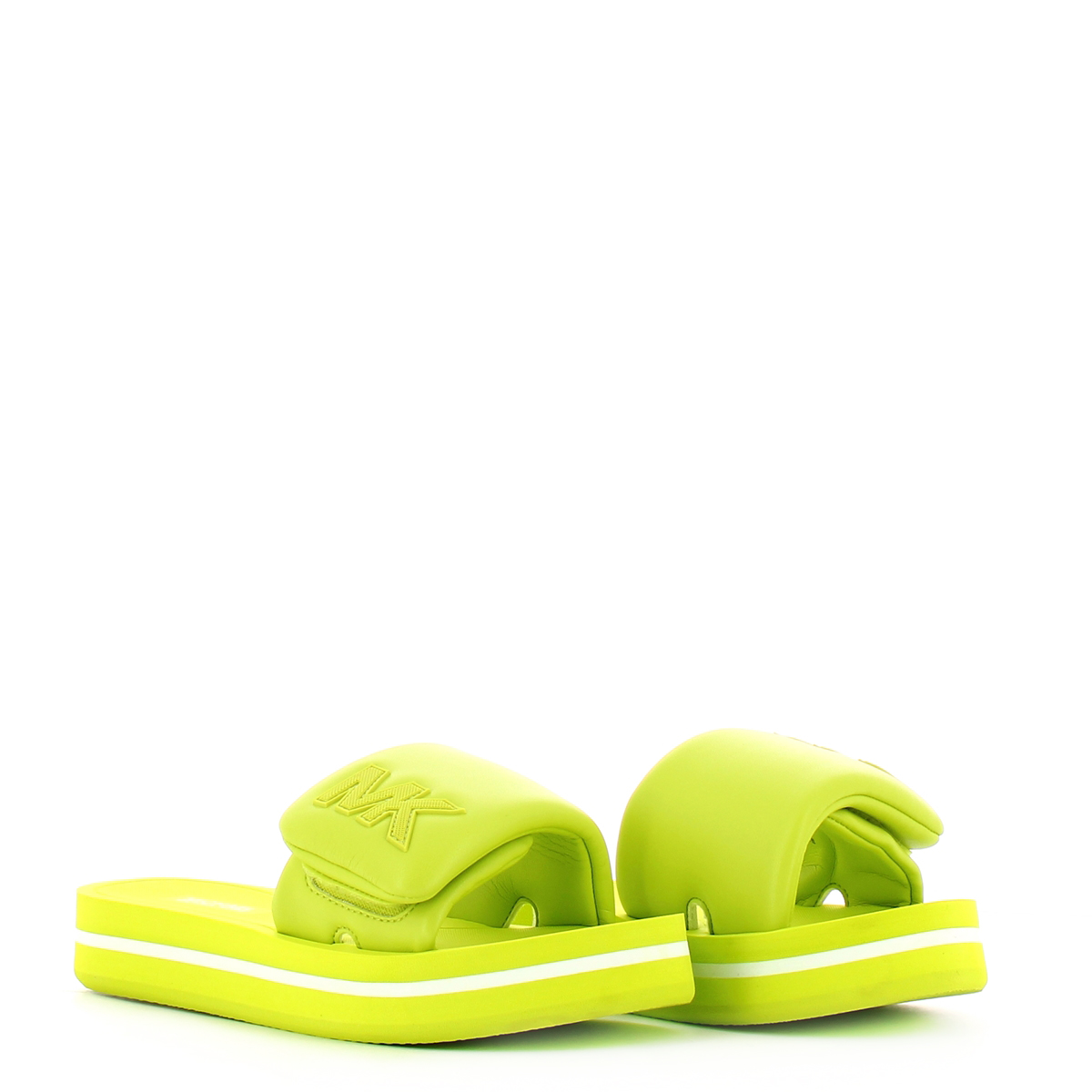 Michael Kors Sandalo MK Platform Slide Puffy BRT Limenade - 2 Michael Kors Sandalo MK Platform Slide Puffy BRT Limenade - 2