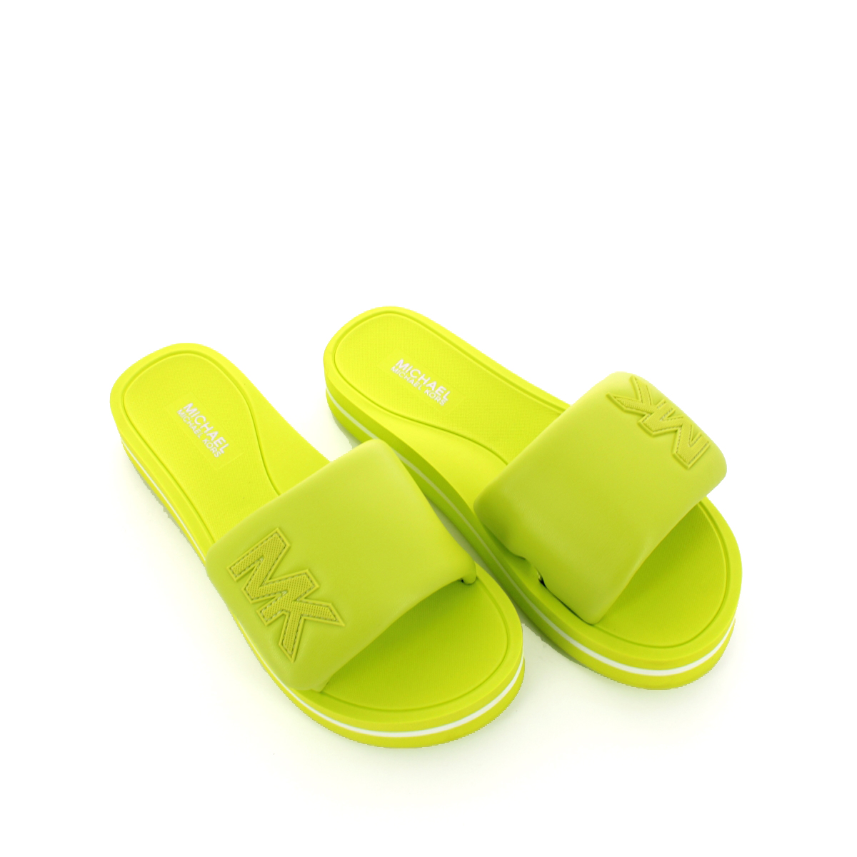 Michael Kors Sandalo MK Platform Slide Puffy BRT Limenade - 4 Michael Kors Sandalo MK Platform Slide Puffy BRT Limenade - 4