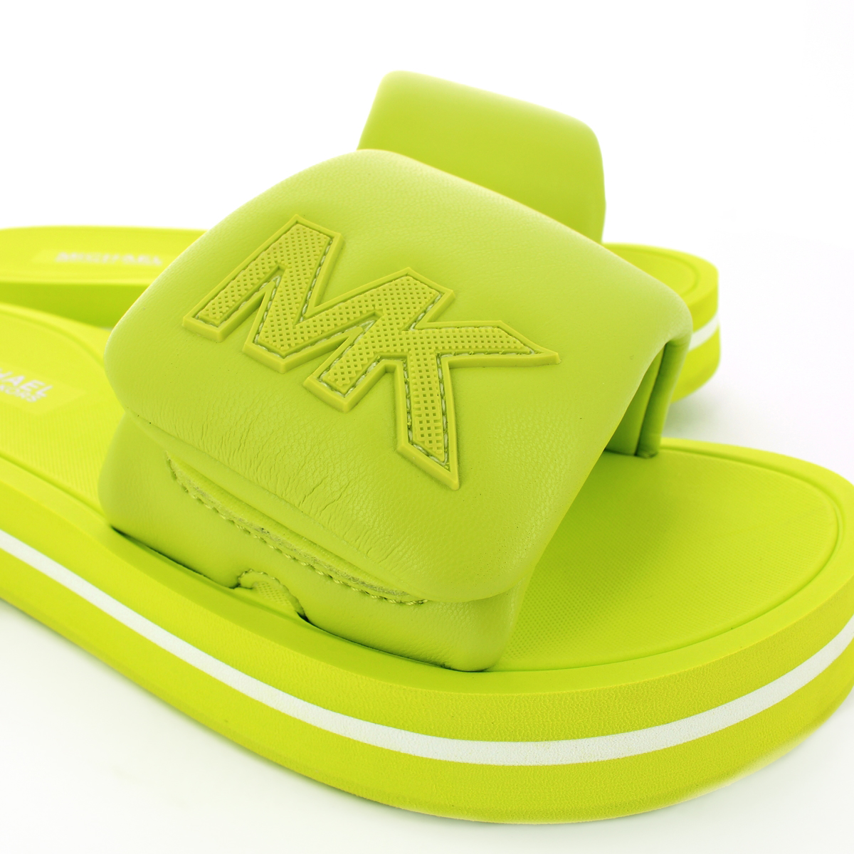 Michael Kors Sandalo MK Platform Slide Puffy BRT Limenade - 5 Michael Kors Sandalo MK Platform Slide Puffy BRT Limenade - 5