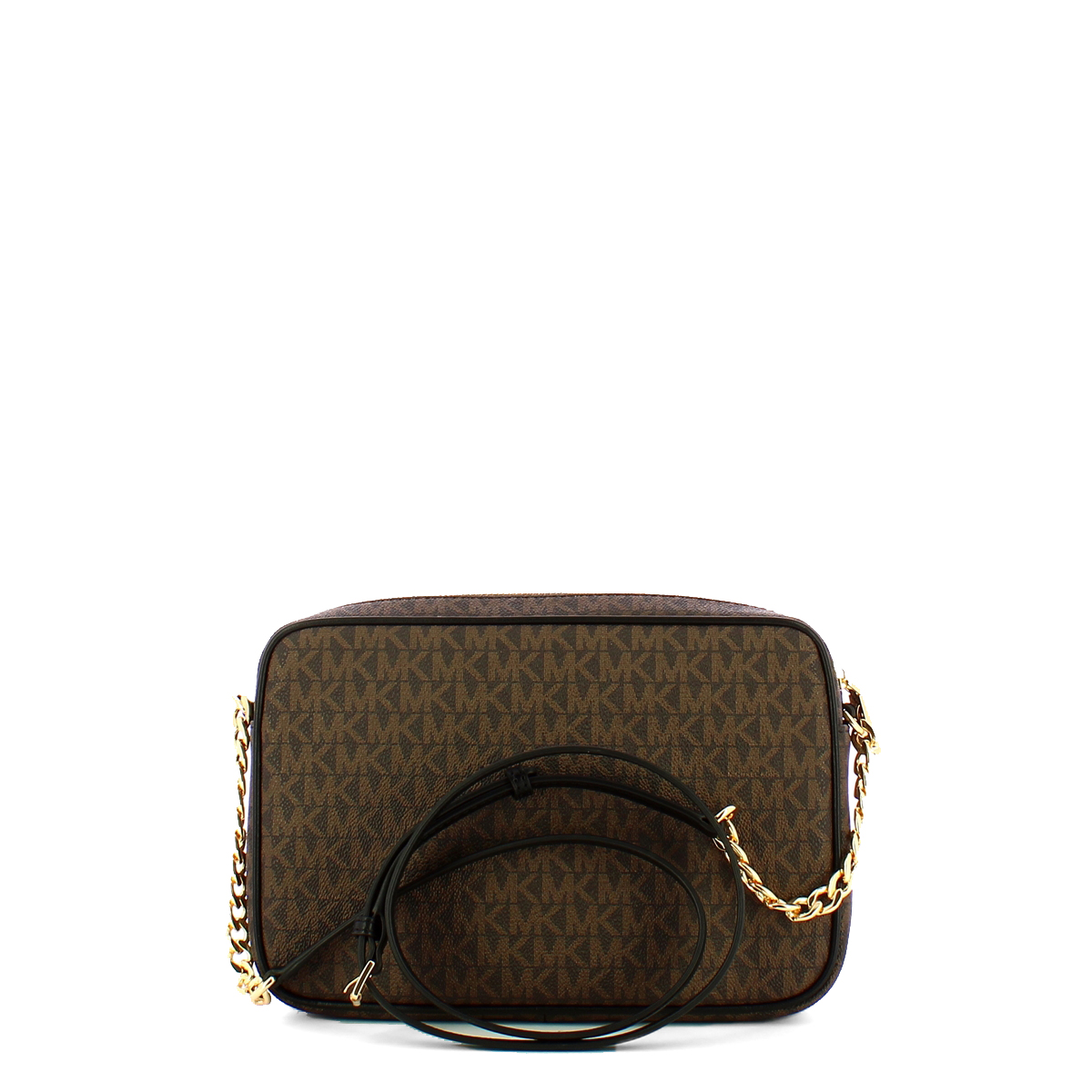 Michael Kors Borsa a tracolla Jet Set logata Brown Black - 3 Michael Kors Borsa a tracolla Jet Set logata Brown Black - 3