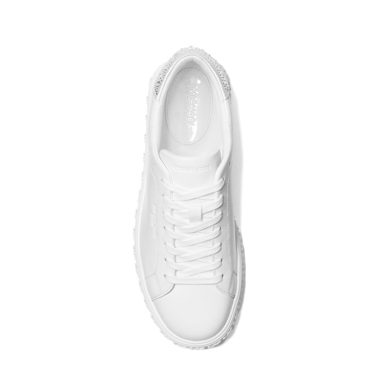 Michael Kors Sneakers Grove in pelle con decorazioni Optic White - 4 Michael Kors Sneakers Grove in pelle con decorazioni Optic White - 4