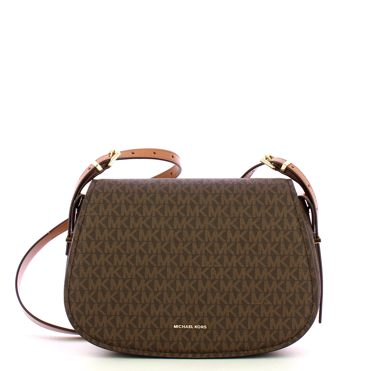 Michael Kors Tracolla Flap Lydia media Brn/Acorn - 1 Michael Kors Tracolla Flap Lydia media Brn/Acorn - 1