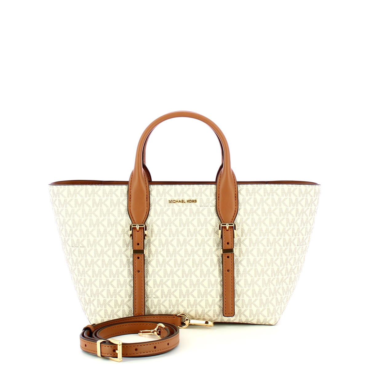 Michael Kors Borsa a mano Moore Small Vanilla/Acorn - 4 Michael Kors Borsa a mano Moore Small Vanilla/Acorn - 4