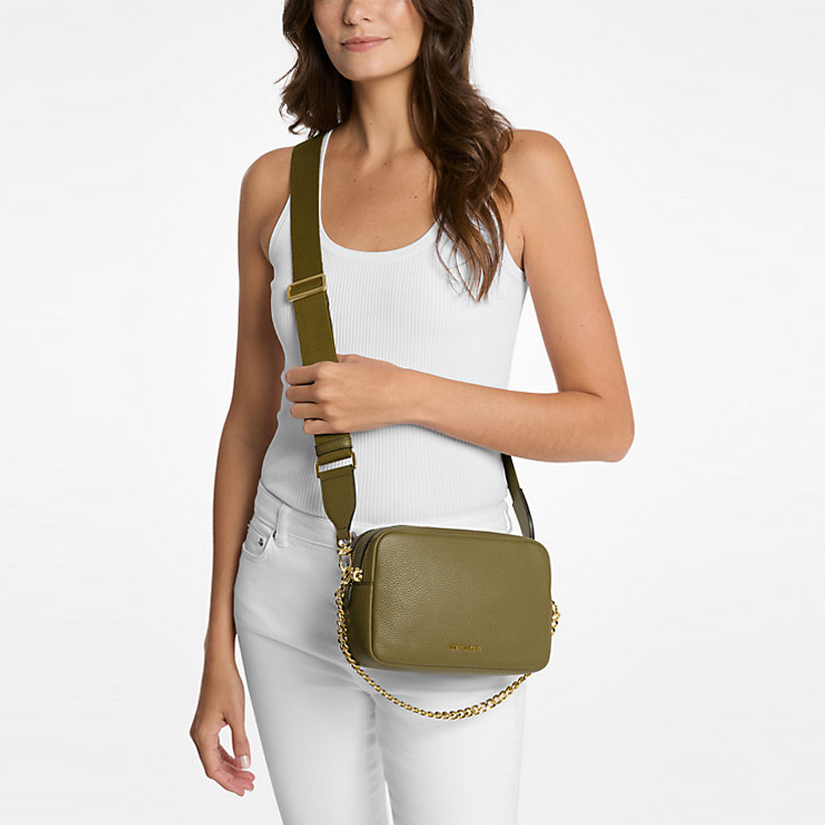 Michael Kors Camera Bag Bryant Safari Green - 2 Michael Kors Camera Bag Bryant Safari Green - 2