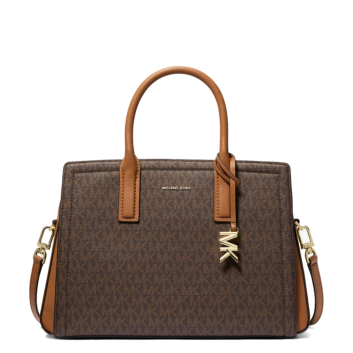 Michael Kors Borsa a mano Laila Media Brown Acorn - 1 Michael Kors Borsa a mano Laila Media Brown Acorn - 1