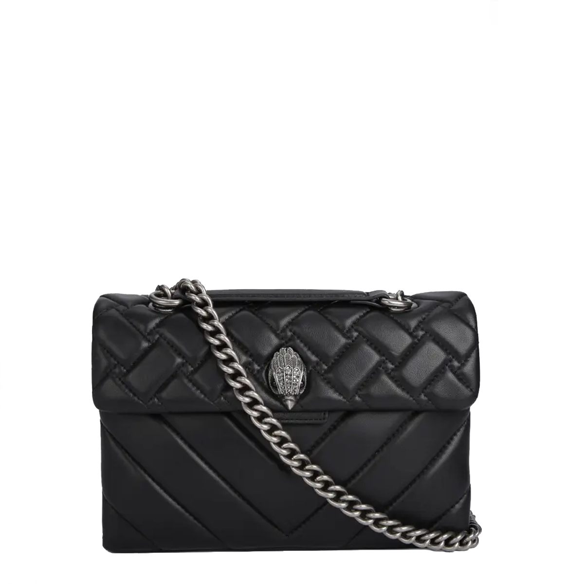 KUGE Borsa a spalla Kensington Bag Large Black Comb - 1 KUGE Borsa a spalla Kensington Bag Large Black Comb - 1
