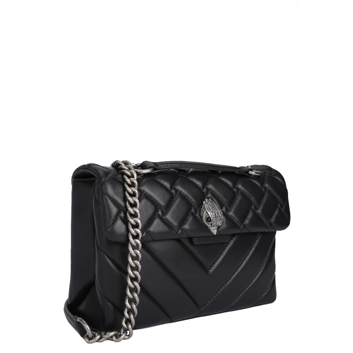 KUGE Borsa a spalla Kensington Bag Large Black Comb - 3 KUGE Borsa a spalla Kensington Bag Large Black Comb - 3