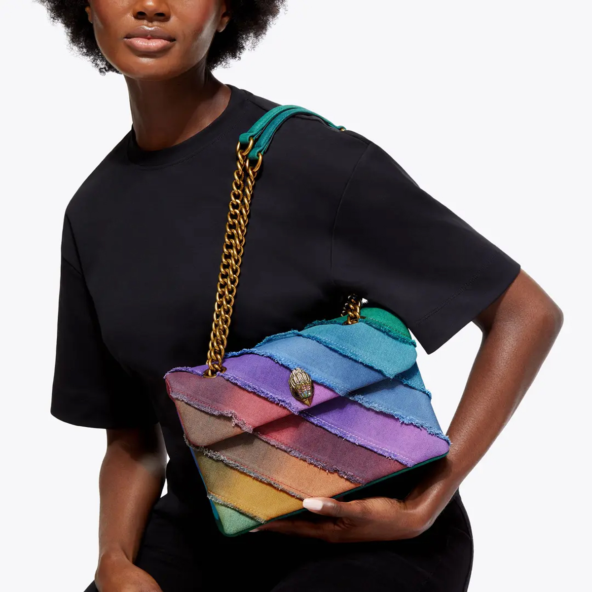 Kurt Geiger Tracolla Denim Kensington Bag Other - 2 Kurt Geiger Tracolla Denim Kensington Bag Other - 2