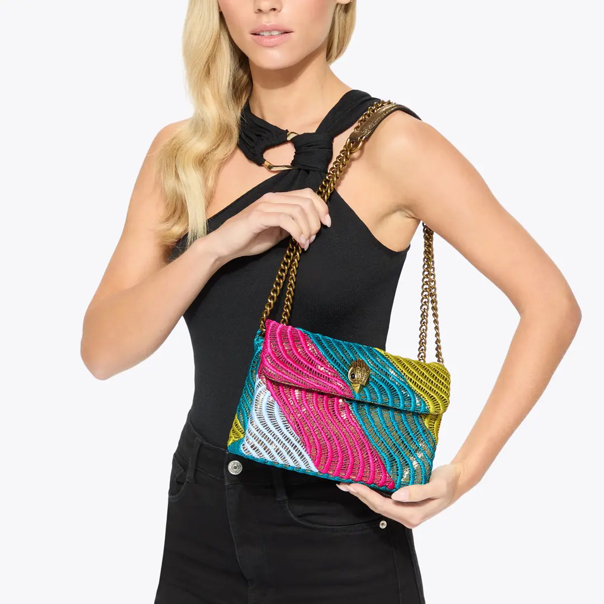Kurt Geiger Tracolla Medium Kensington Bag Mult Other - 2 Kurt Geiger Tracolla Medium Kensington Bag Mult Other - 2