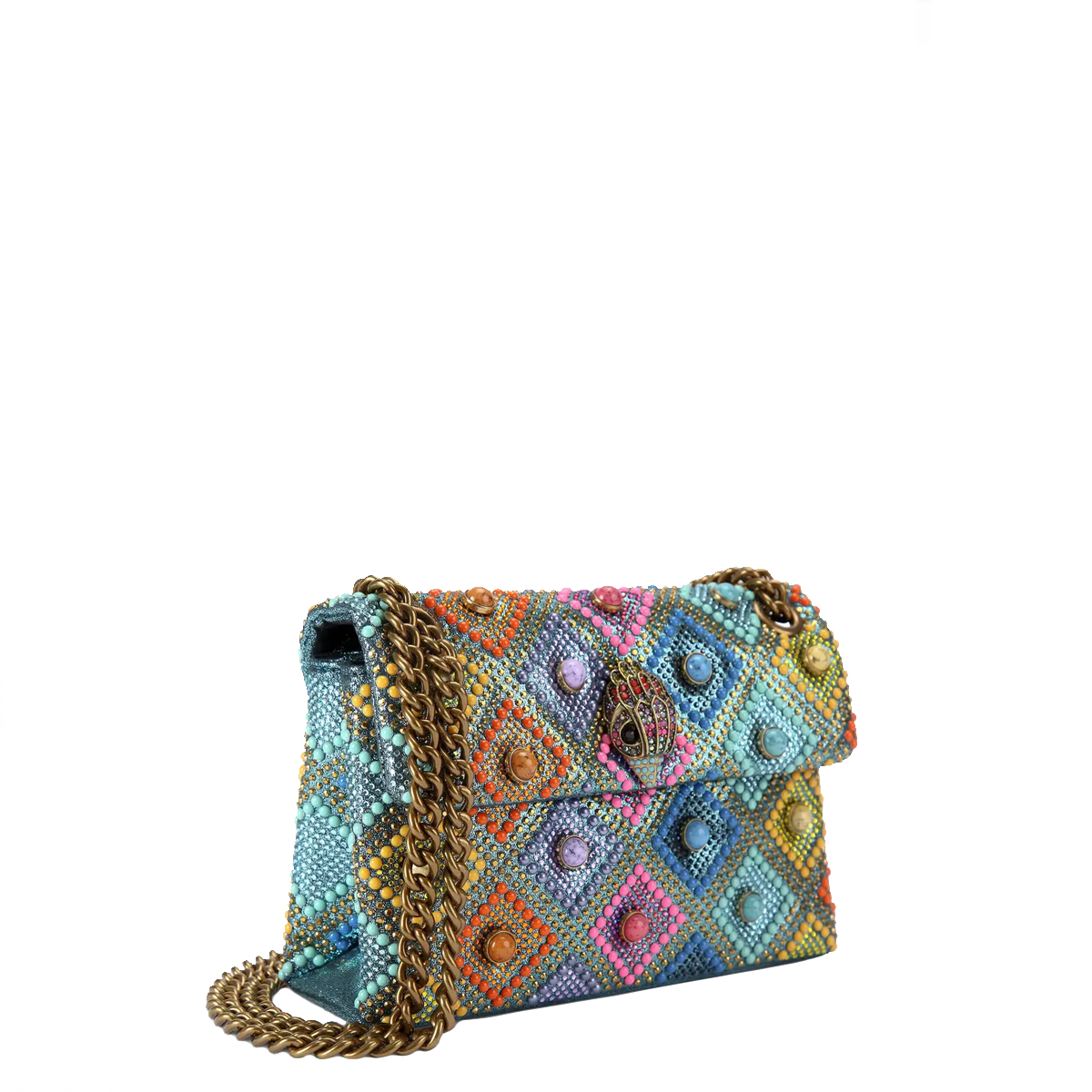 Kurt Geiger Tracollina Mini Kensington Bag Jewel Turq Other - 3 Kurt Geiger Tracollina Mini Kensington Bag Jewel Turq Other - 3