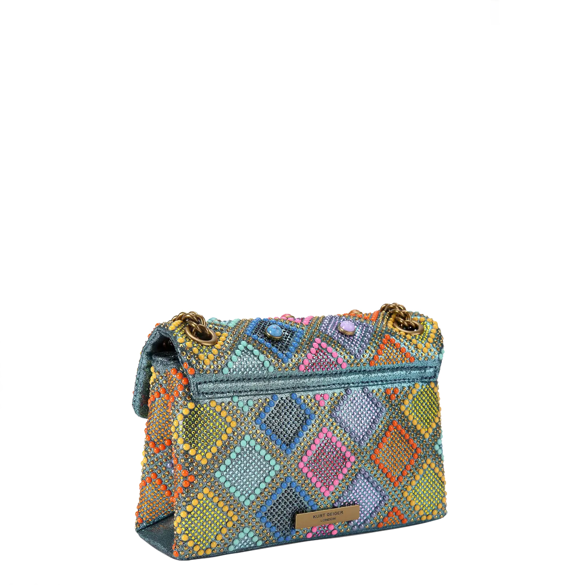 Kurt Geiger Tracollina Mini Kensington Bag Jewel Turq Other - 4 Kurt Geiger Tracollina Mini Kensington Bag Jewel Turq Other - 4