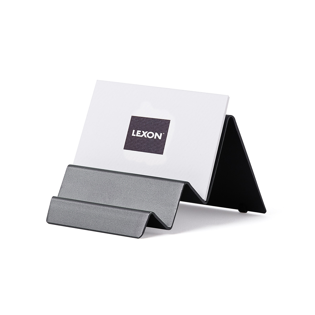 Lexon Stand porta carte City Alluminio Canna di Fucile - 2 Lexon Stand porta carte City Alluminio Canna di Fucile - 2