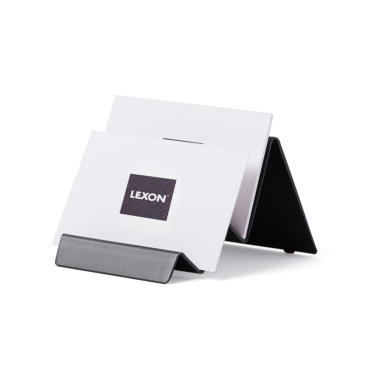 Lexon Stand porta carte City Alluminio Canna di Fucile - 3 Lexon Stand porta carte City Alluminio Canna di Fucile - 3