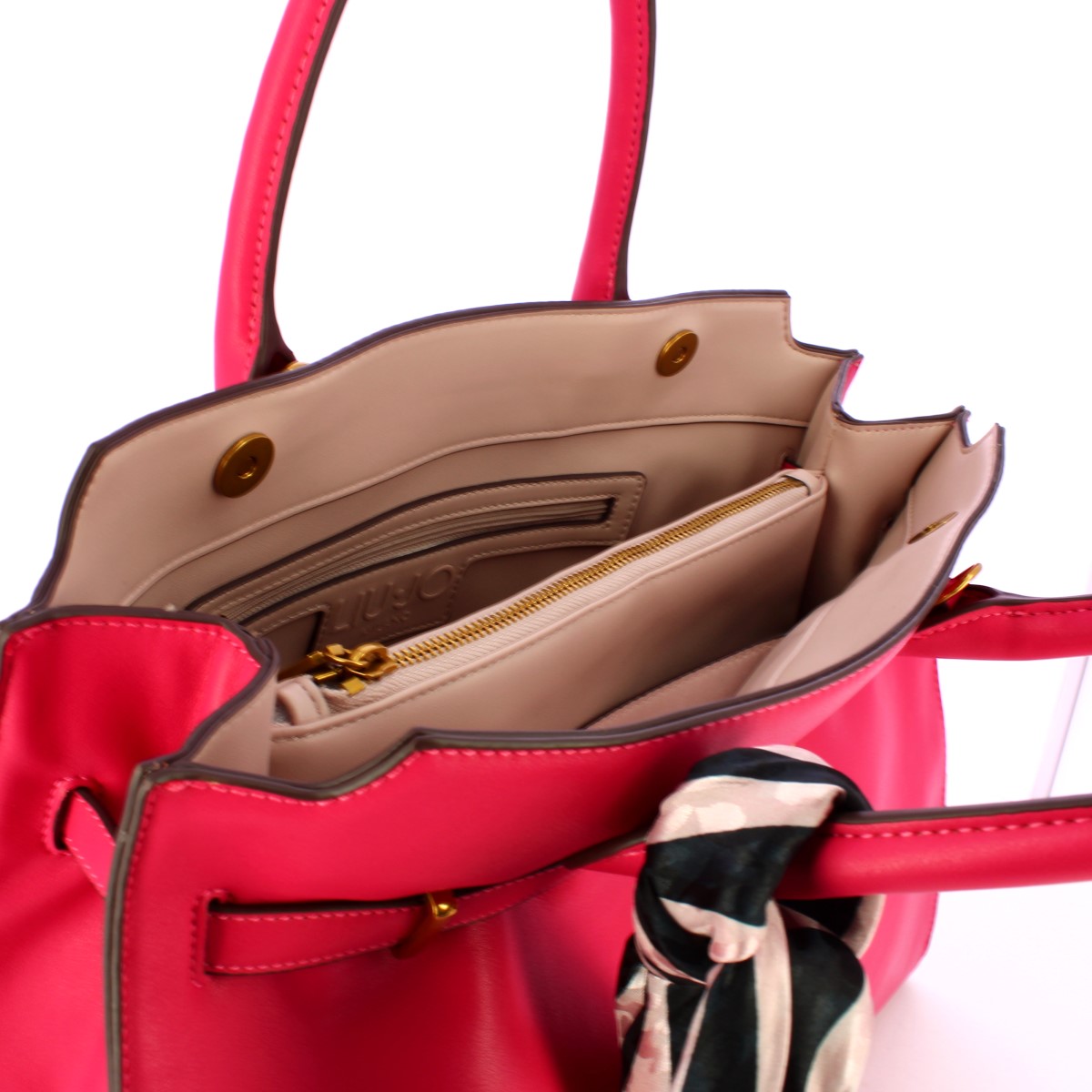 Liu Jo Borsa a mano Large con foulard Viva Magenta - 5