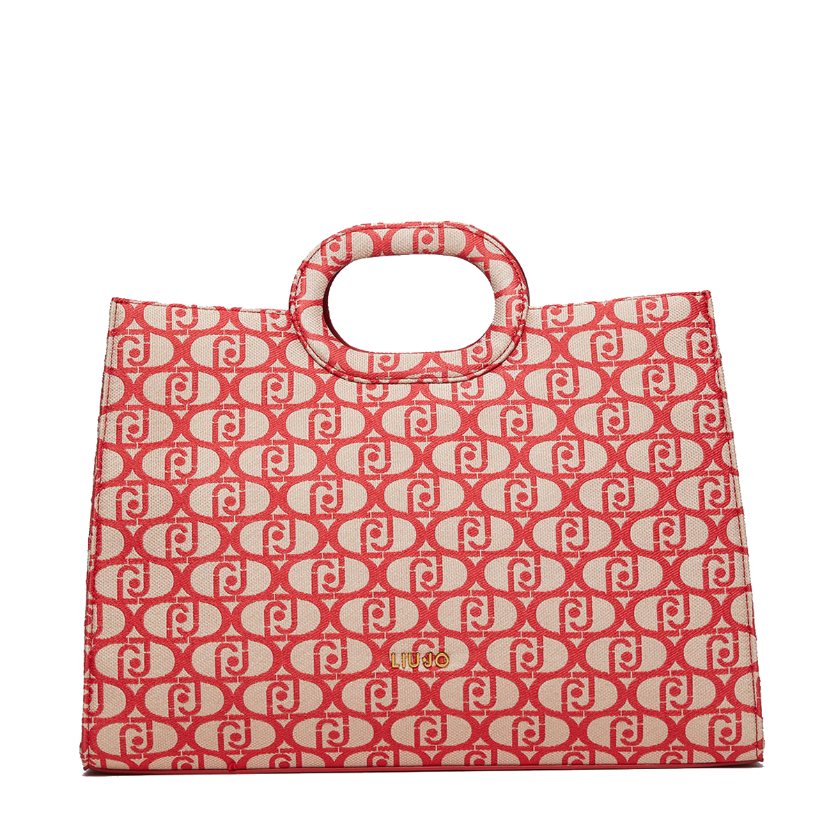 Liu Jo Shopping Bag L Jacquard con Logo Folly - 1 Liu Jo Shopping Bag L Jacquard con Logo Folly - 1