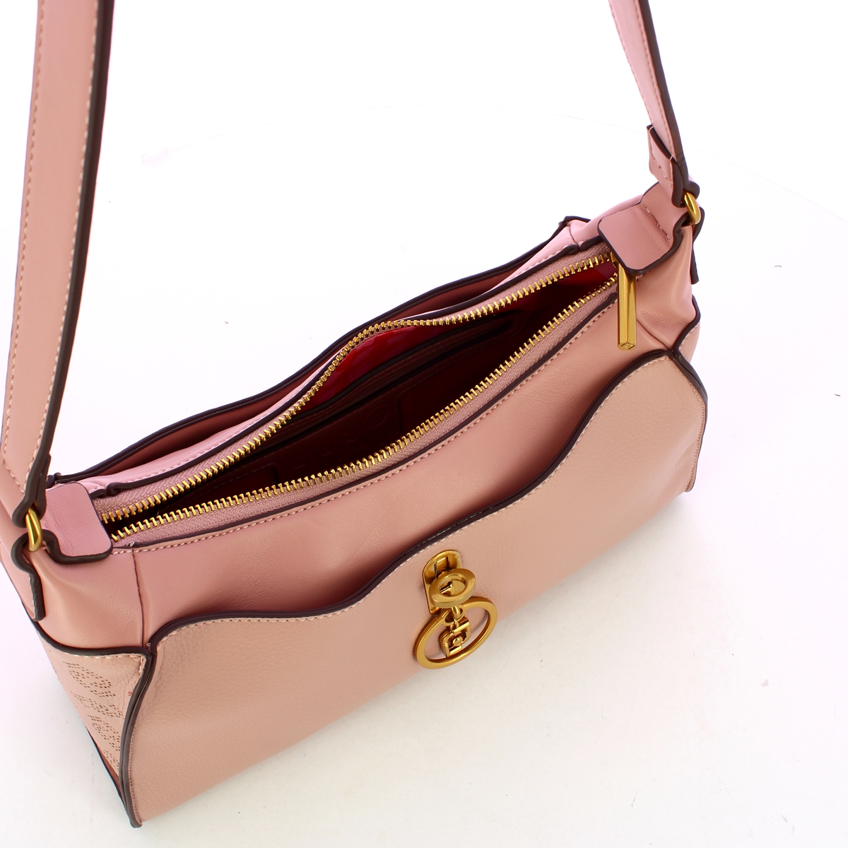 Liu Jo Borsa a spalla Ecosostenibile con charm Soft Peach - 4