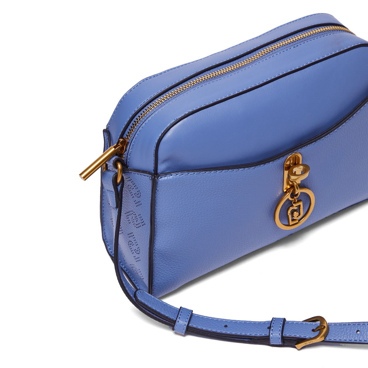 Liu Jo Borsa a tracolla Ecosostenibile con charm Steel Blue - 4