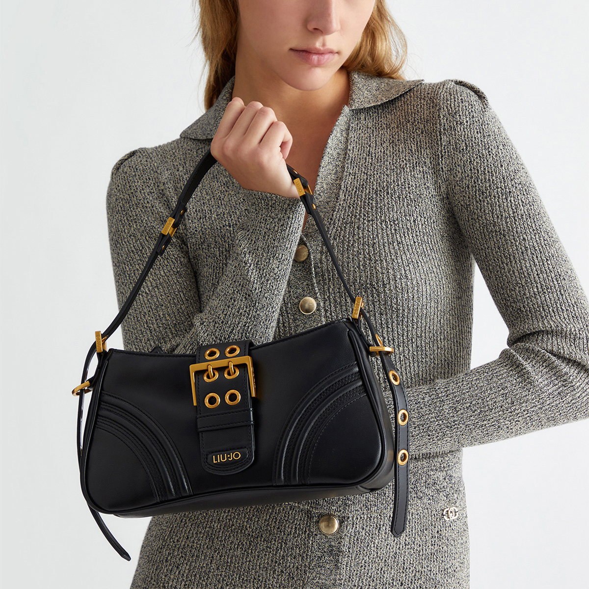 Liu Jo Borsa a spalla con fibbia Black - 2 Liu Jo Borsa a spalla con fibbia Black - 2