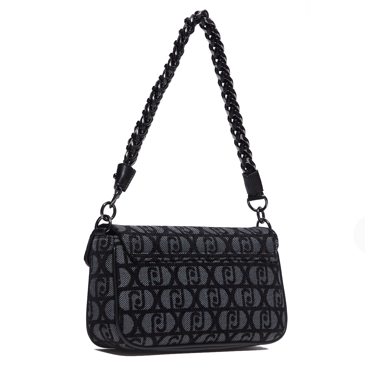 Liu Jo Borsa a spalla logo Jacquard Nero - 4 Liu Jo Borsa a spalla logo Jacquard Nero - 4