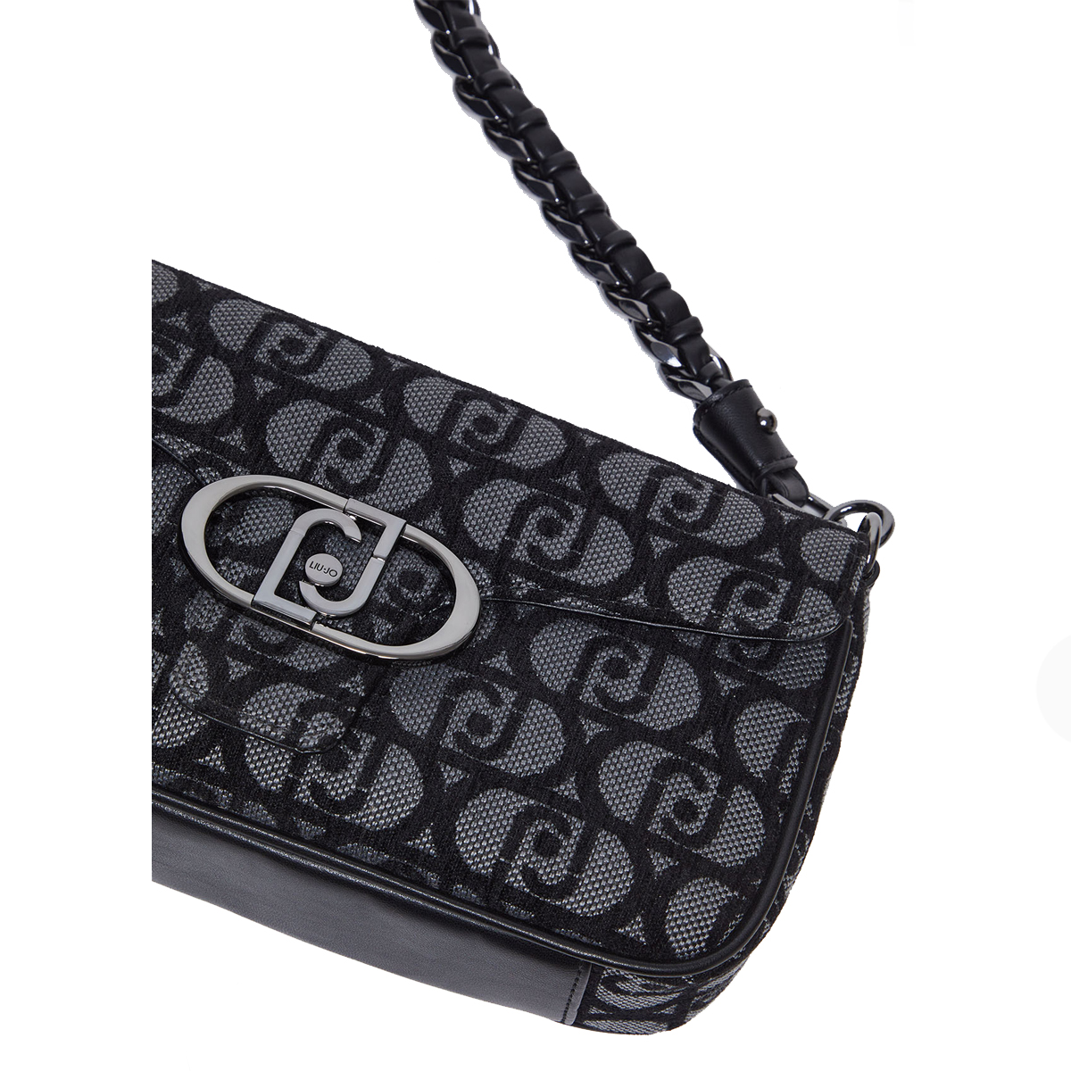 Liu Jo Borsa a spalla logo Jacquard Nero - 5 Liu Jo Borsa a spalla logo Jacquard Nero - 5