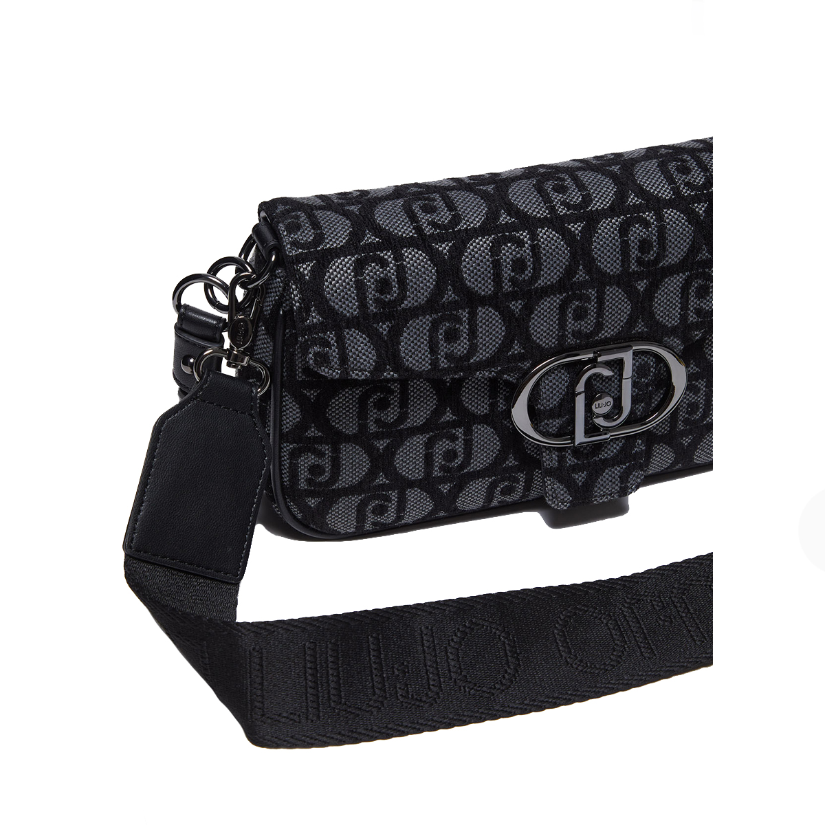 Liu Jo Borsa a spalla logo Jacquard Nero - 6 Liu Jo Borsa a spalla logo Jacquard Nero - 6