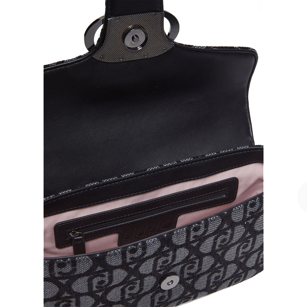 Liu Jo Borsa a spalla logo Jacquard Nero - 7 Liu Jo Borsa a spalla logo Jacquard Nero - 7