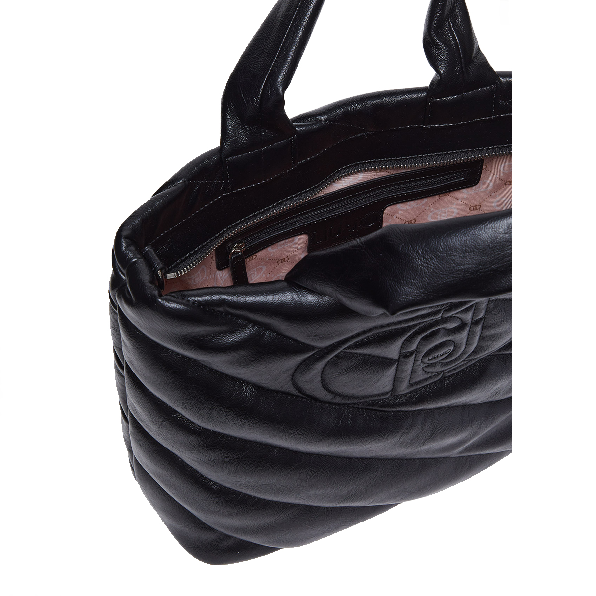 Liu Jo Shopping Bag Glossy Matelassé Black - 6 Liu Jo Shopping Bag Glossy Matelassé Black - 6