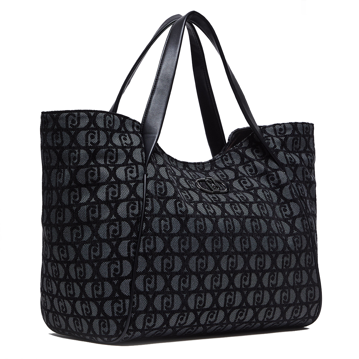 Liu Jo Shopping Bag Jacquard Nero - 3 Liu Jo Shopping Bag Jacquard Nero - 3