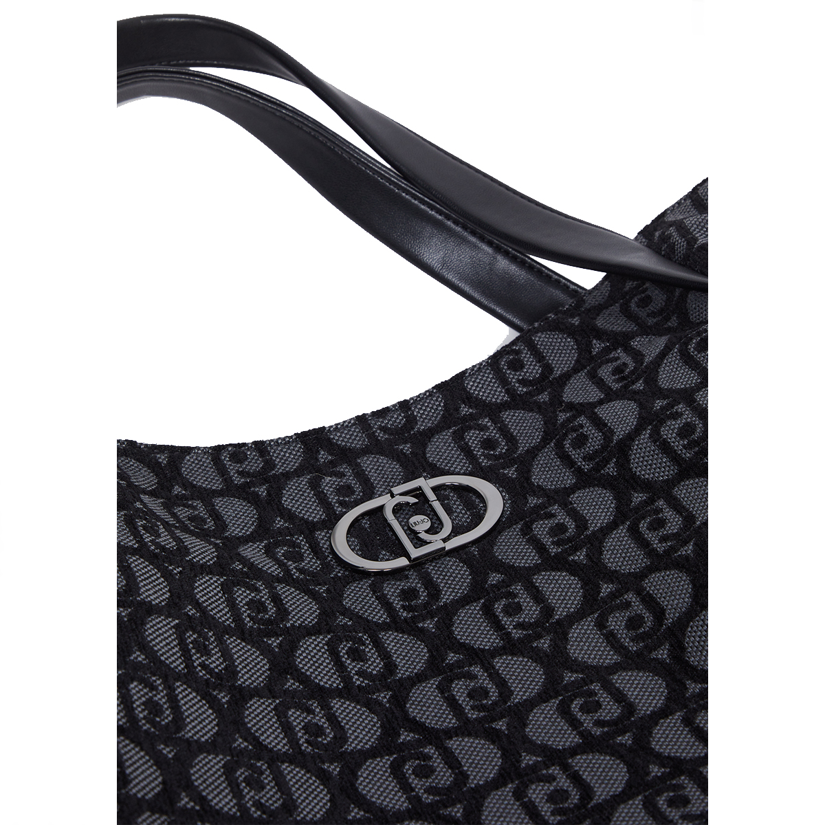 Liu Jo Shopping Bag Jacquard Nero - 6 Liu Jo Shopping Bag Jacquard Nero - 6