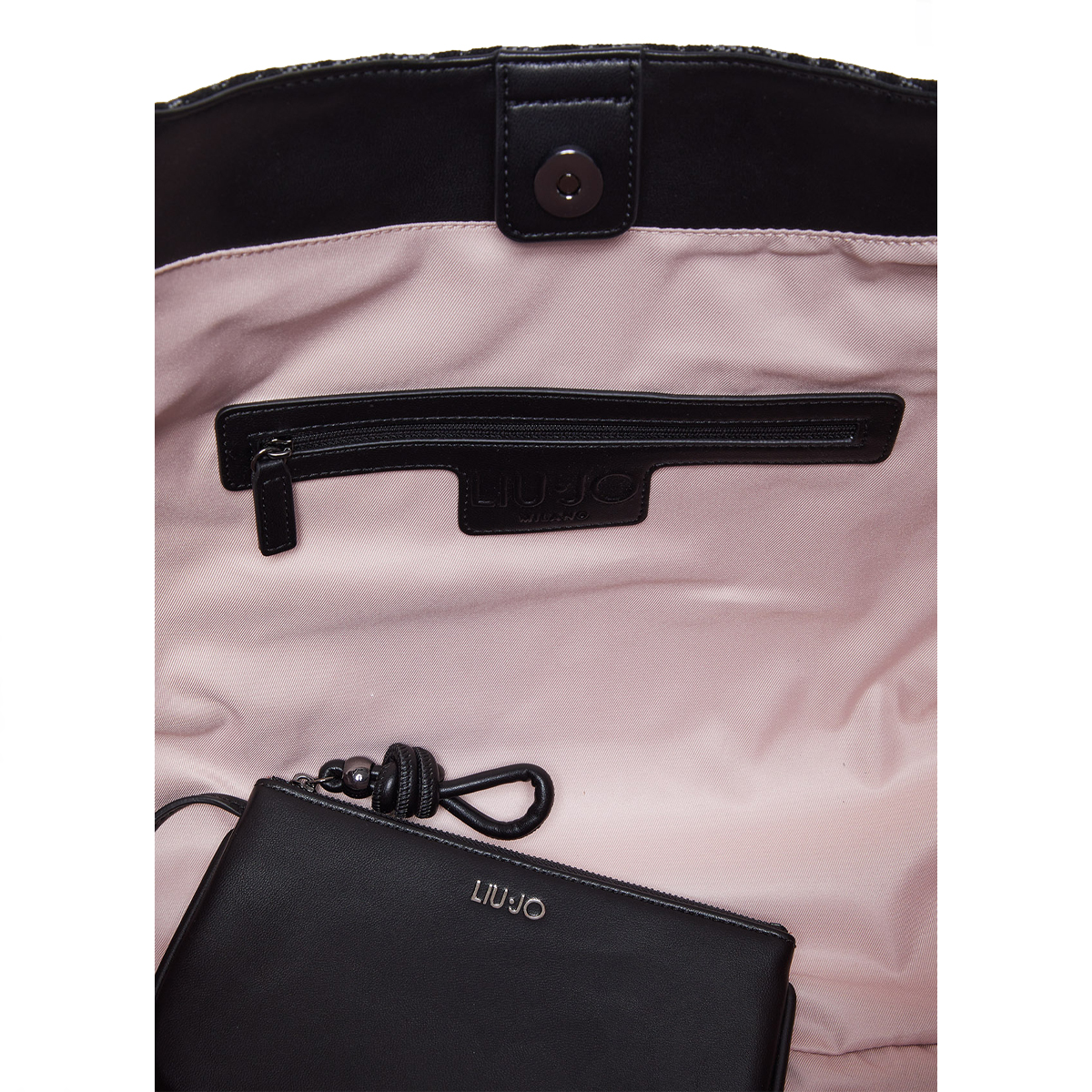 Liu Jo Shopping Bag Jacquard Nero - 7 Liu Jo Shopping Bag Jacquard Nero - 7